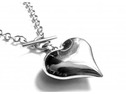 náhrdelník - chirurgická ocel - srdce