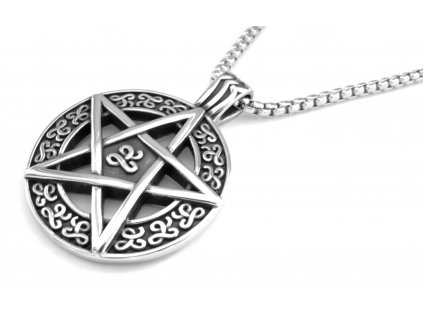 Řetízek Přívěsek PENTAGRAM Chirurgická ocel NH121171  dárkové balení zdarma