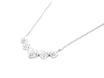 řetízek - náhrdelník - chirurgická ocel - srdce