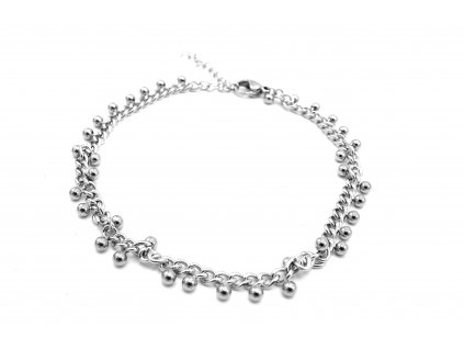 náramek - chirurgická ocel - dámský s přívěsky