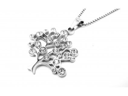 řetízek a přívěsek - náhrdelník - chirurgická ocel - strom života