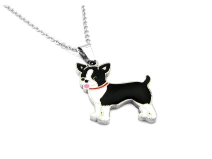 řetízek přívěsek náhrdelník z chirurgické oceli pes pejsek chirurgická ocel