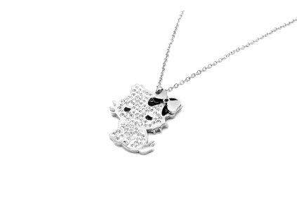 náhrdelník řetízek přívěsek kočka hello kity z chirurgické oceli