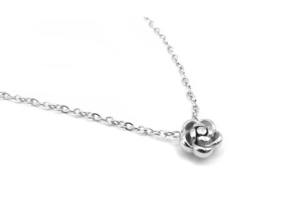 dámský dívčí řetízek náhrdelník poupě poupátko z chirurgické oceli dámský náhrdelník poupě poupátko chirurgická ocel.