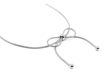 náhrdelník náramek mašle mašlička z chirurgické oceli náhrdelník mašle chirurgická ocel