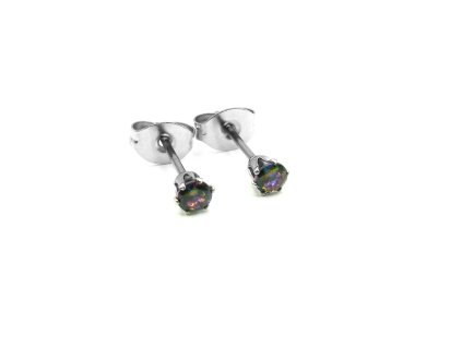 dámské pánské růžové náušnice černé bílé modré z chirurgické oceli náušnice pecky chirurgická ocel