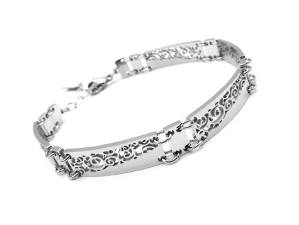 dámský náramek z chirurgické oceli s kamínky náramek chirurgická ocel