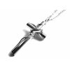 řetízek s přívěskem - chirurgická ocel - kříž