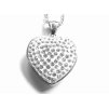 náhrdelník - chirurgická ocel - srdce - dámský