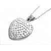 náhrdelník - chirurgická ocel - srdce - dámský