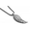 řetízek a přívěsek - chirurgická ocel - andělské křídlo