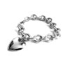 náramek - chirurgická ocel - dámský - srdce