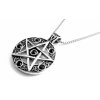 řetízek a přívěsek - náhrdelník - pentagram - 171039
