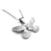 řetízek a přívěsek - náhrdelník - chirurgická ocel - motýl