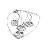náušnice - chirurgická ocel - srdce a nekonečno