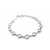 náramek - chirurgická ocel - dámský s kamínky