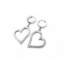náušnice - chirurgická ocel - srdce