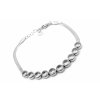 náramek - chirurgická ocel - dámský s kamínky