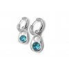 náušnice z chirurgické oceli tyrkysové