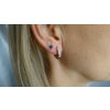 náušnice z chirurgické oceli zlaté