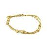Náramek DVOJITÝ KULIČKY GOLD Chirurgická ocel NR240235
