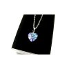 řetízek náhrdelník srdce z chirurgické oceli dámský řetízek srdce chirurgická ocel swarovski