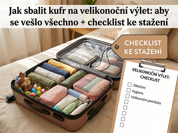 Jak sbalit kufr na velikonoční výlet: aby se vešlo všechno + checklist ke stažení