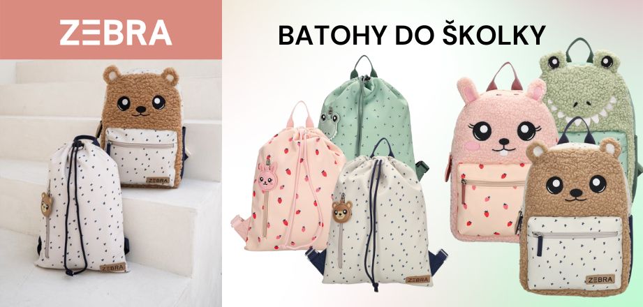 Batohy pro nejmenší do školky a na výlety