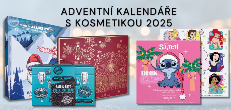 Adventní kalendáře s kosmetikou pro muže, ženy a děti