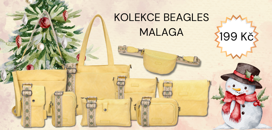 Exkluzivní kolekce tašek a kabelek Beagles Malaga ve žluté barvě