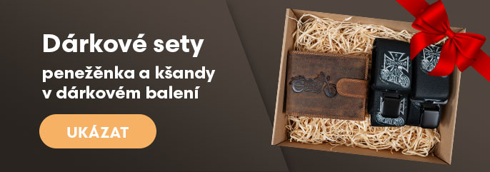 Dárkové sety kšandy a peněženka