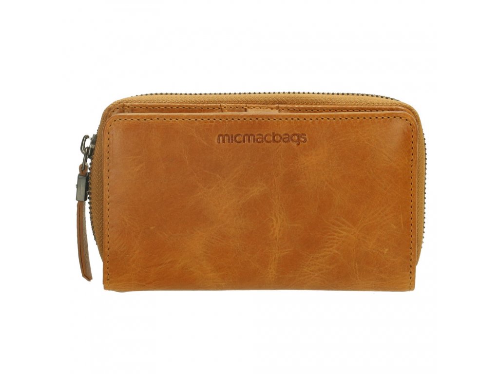 Dámská kožená peněženka Micmacbags - okrová