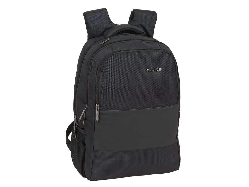 Praktický unisex batoh vhodný do práce či do školy zejména pro starší děti či studenty na VŠ. Moderní batoh pro notebook s USB portem pro pohodlné nabíjení mobilu či jiných elektronických zařízení. V černém provedení o objemu cca 18L.  Materiál: polyester  Rozměry:  28 cm x 16 cm x 42 cm / 18L  Obsahuje:  Vnitřek s podšívkou a polstrováním. Velkokapacitní hlavní prostor s prostorem pro 15.6'' notebook a tablet do 10,6”. Druhá velkokapacitní přihrádka s vnitřními organizéry. Externí USB port na boku pro nabíjení telefonu. Boční kapsy na láhve. Horní kapsa se zipem. Velká přední kapsa se zipem. Dvojitý stahovák na hlavních zipech pro usnadnění otevírání. Polstrovaná a ergonomická záda, která se dokonale přizpůsobí zádům a nabízí větší pohodlí. Ergonomické a polstrované ramenní vycpávky s prodyšnou mřížkou a úchytem na zavěšení brýlí.