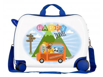 Dětský kufřík na kolečkách - odražedlo - Happy Trevel 