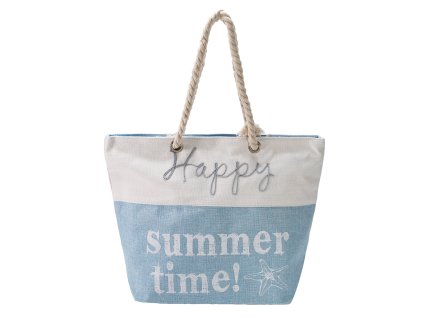 Plážová Taška Happy Summer Time - Modrá