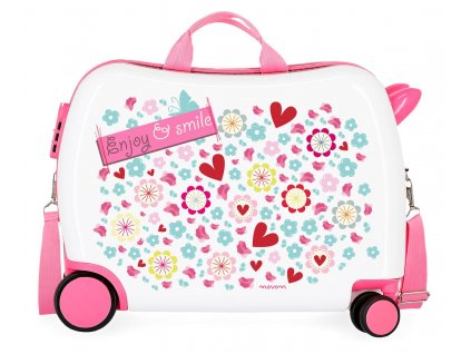 Dětský kufřík na kolečkách - odražedlo - Enjoy & Smile