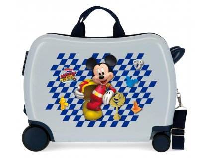 Dětský kufřík na kolečkách - odražedlo - Mickey Mouse - Roadster