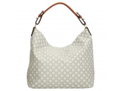 Velká elegantní taška - shopper - hnědo šedá