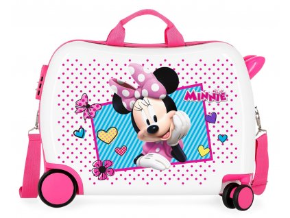 Dětský kufřík na kolečkách - odražedlo - Minnie Joy