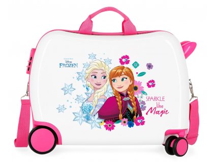 Dětský kufřík na kolečkách - odražedlo - Disney Frozen - Sparkle Like Magic