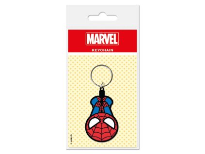 Spider-Man hlavou dolů - klíčenka - pryž