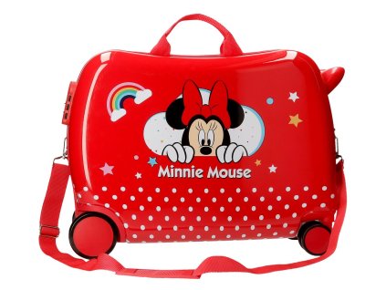 Dětský kufřík na kolečkách - odražedlo - Minnie Rainbow S 2
