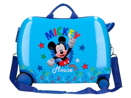 Dětský kufřík na kolečkách - odražedlo - Mickey Stars 2