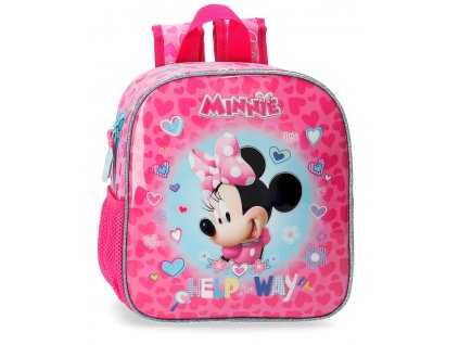 Předškolní batoh Disney - Minnie Help Way - růžový