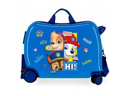 Dětský kufřík na kolečkách - odražedlo - Paw Patrol Blue