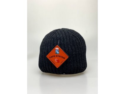 Pánská tmavě šedá zimní čepice - CAPS SYSTEM