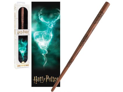 Originální hůlka James Potter 30 cm + 3D Záložka