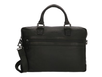 Kožená byznys taška na notebook Micmacbags Montana 15,6 inch (38 cm) - černá