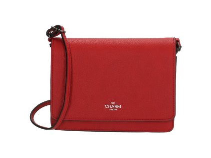 Dámská elegantní crossbody kabelka Charm London Stratford - červená