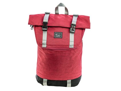 Městský unisex batoh typu messenger Maiqiu Trade Mark - červený